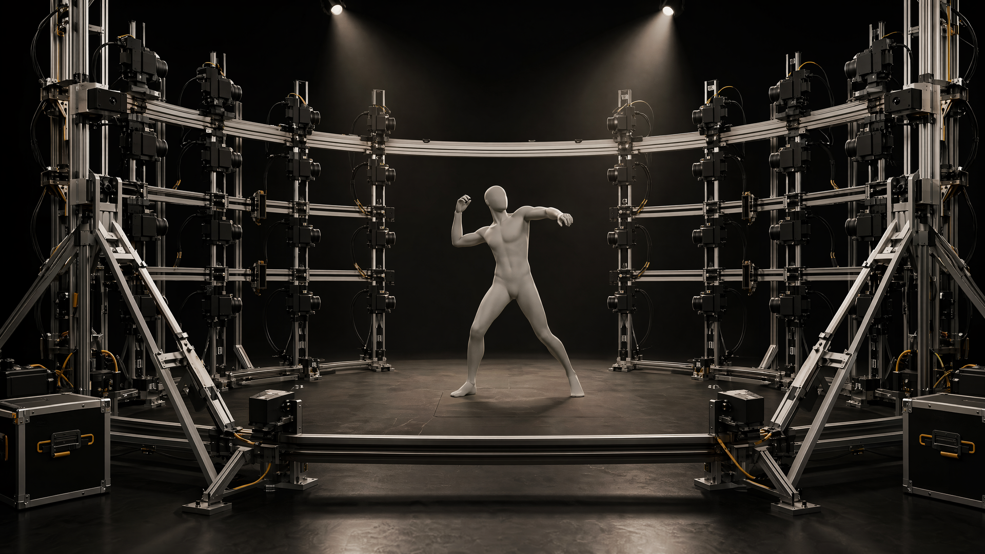 Representative bullet-time ARC around a featureless mannequin