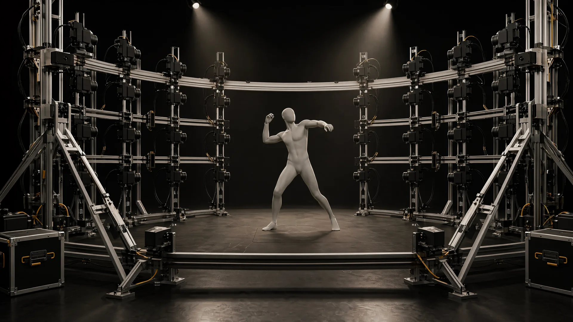 Representative bullet-time ARC around a featureless mannequin