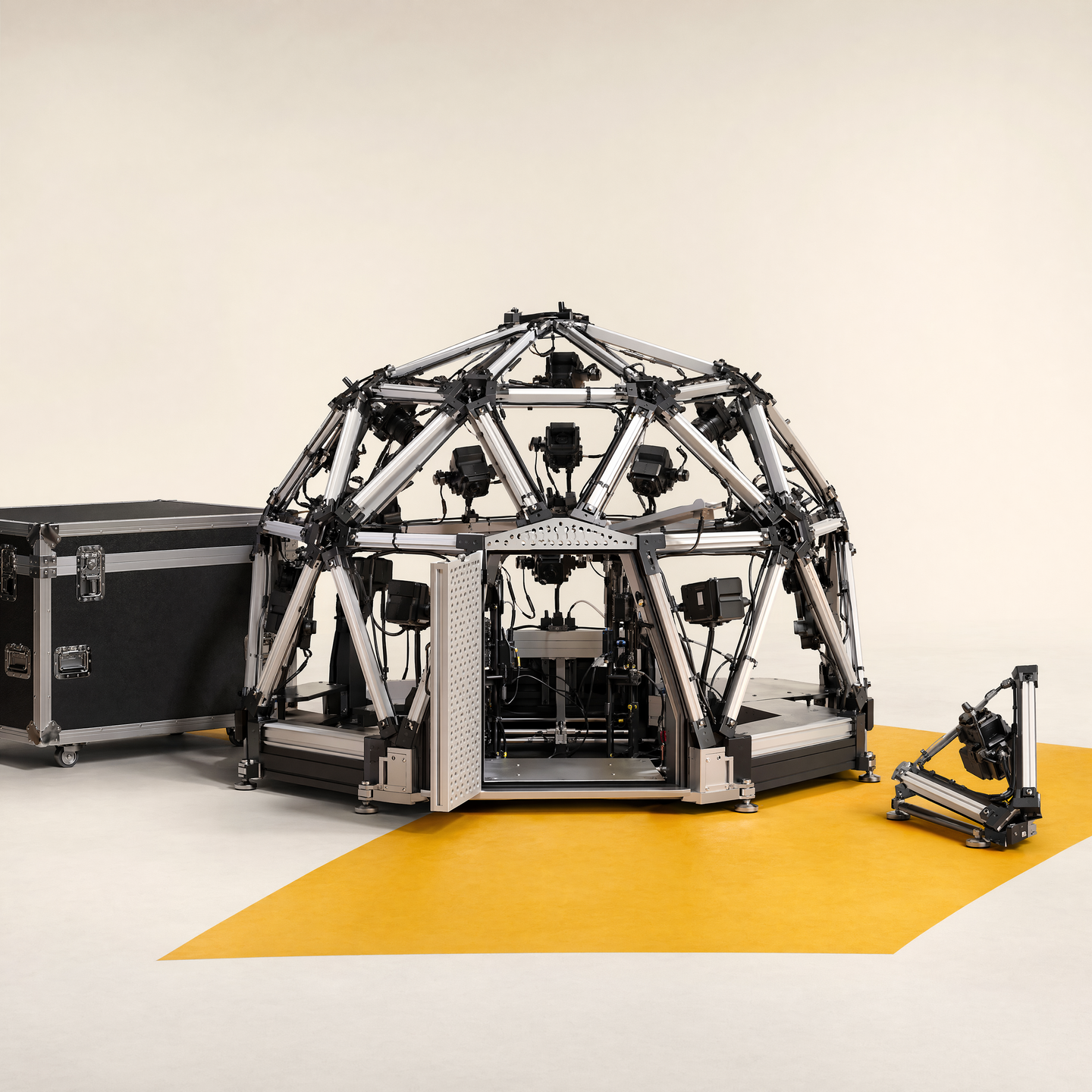 Representative portable DOME camera-array structure