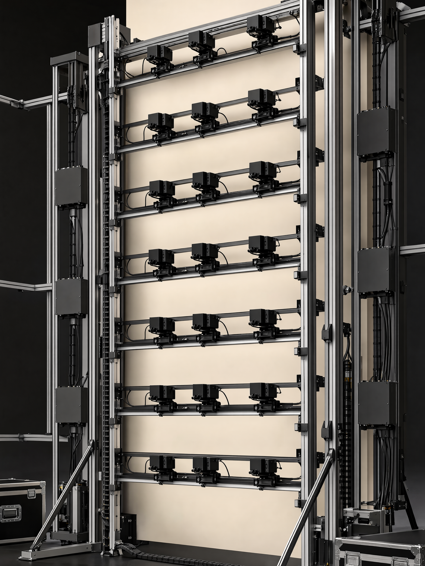 Representative modular GRID camera-array wall