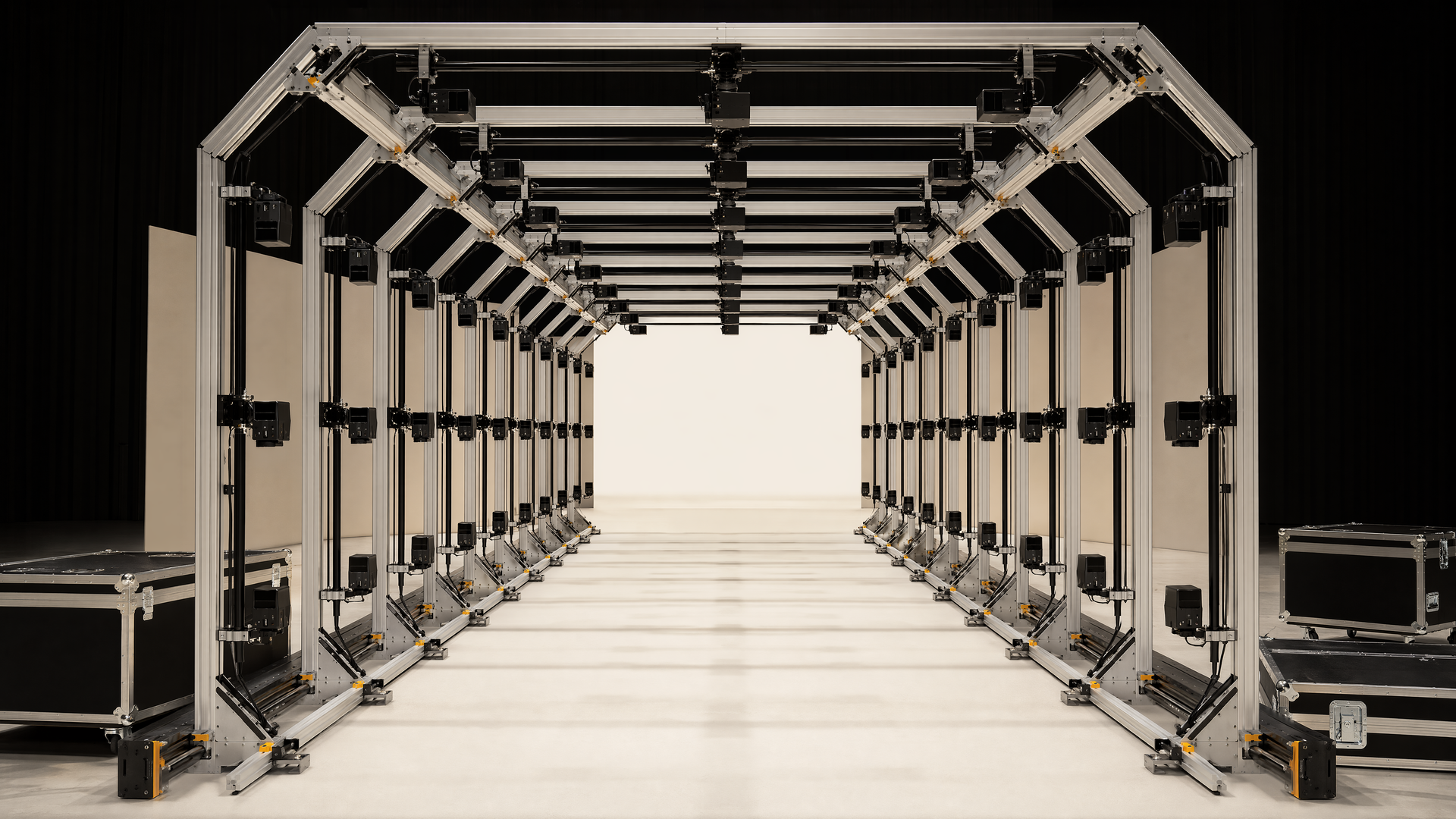 Representative empty TUNNEL camera-array structure