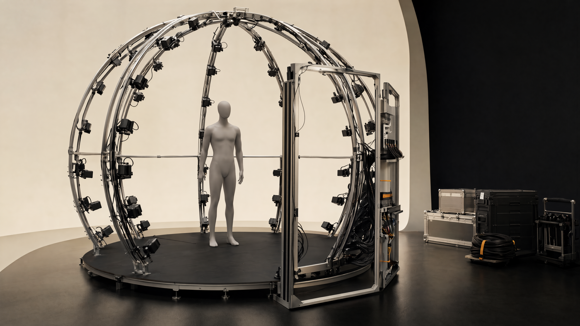 Representative full-body DOME around a featureless mannequin