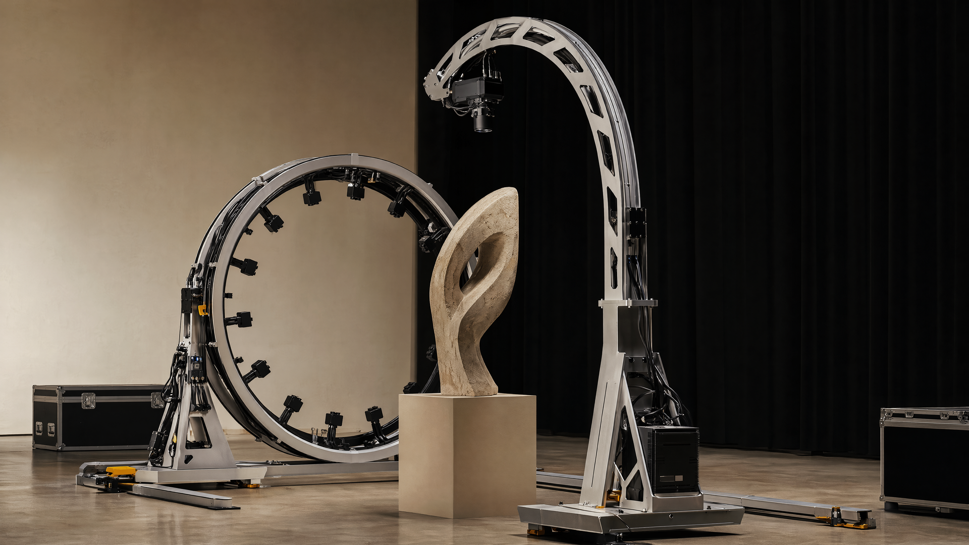 Representative object scanning RING and overhead ARC