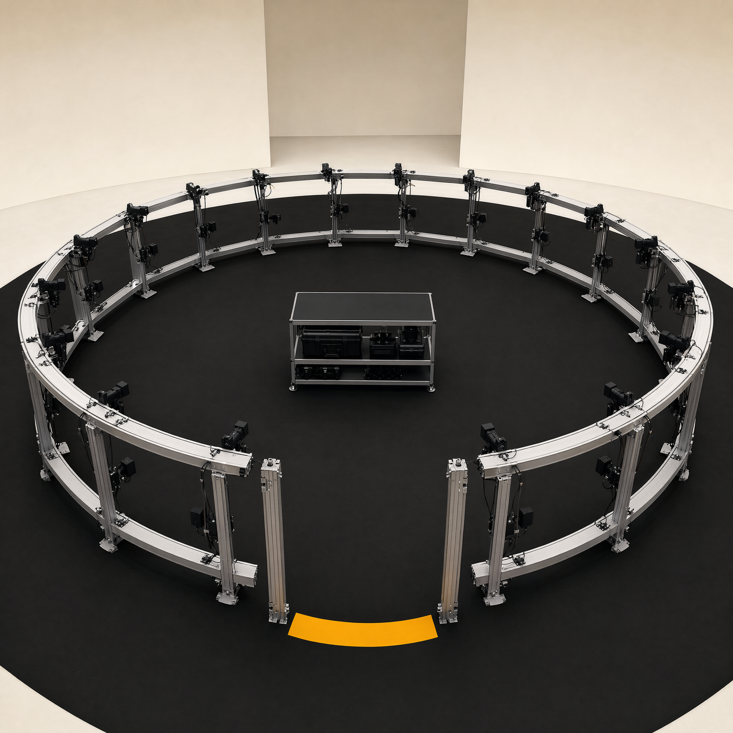 Representative segmented walk-in RING structure
